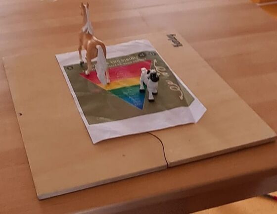 Systembrett-Aufstellung mit Figuren, Beispiel 3